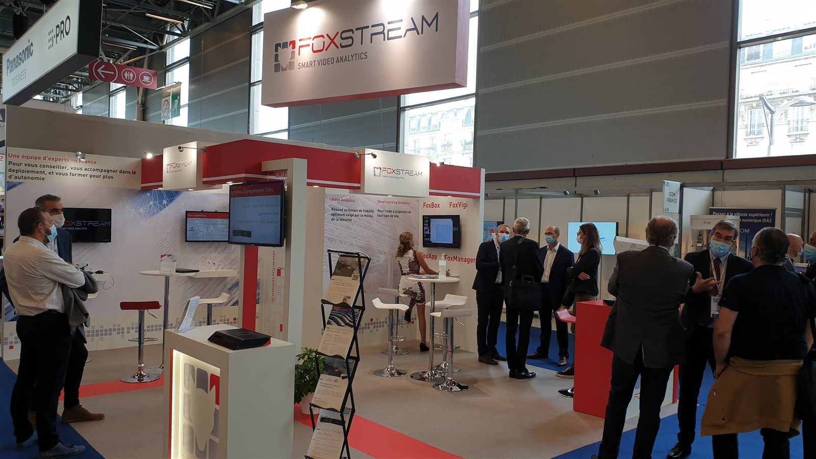 Stand Foxstream au salon Expoprotection, une fois monté